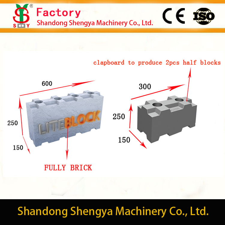 Lightweight CLC Block Mould,Eco-lite foam concrete block mould,together with foaming machine